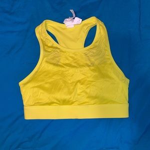 Fabletics neon medium impact bra